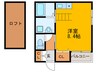 ハイツ島頭 1Rの間取り