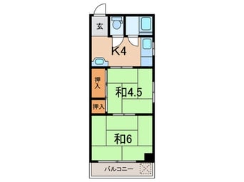 間取図 篠原パ－ルハイツ