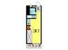 Dcourt六甲 1Rの間取り