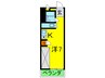 Dcourt六甲 1Rの間取り