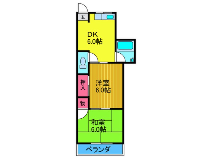 間取図 コ－ポ島之内