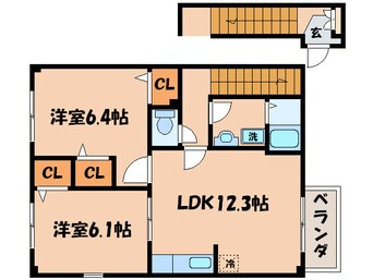 間取図 グレ－スコンフォ－ト