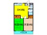 永本マンション 2DKの間取り