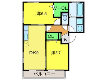 間取図 フロ－リッシュ新金岡