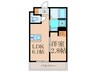 Pace 1LDKの間取り