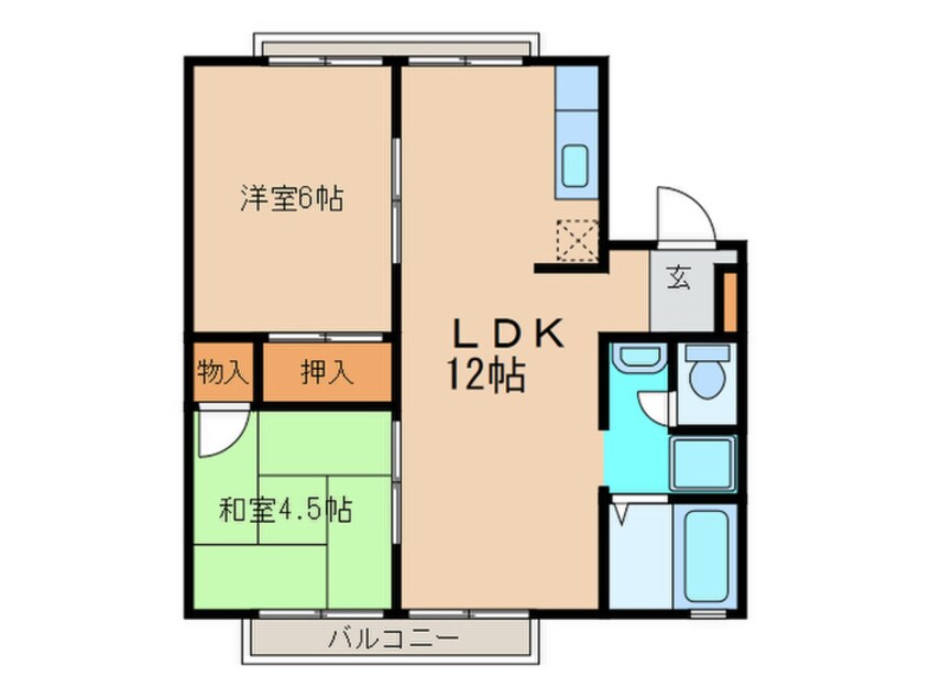 間取図 ハイツベルフィ－ユ