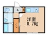 D-roomクロス 1Rの間取り