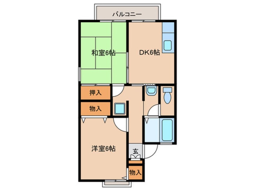 間取図 シャルム淡海