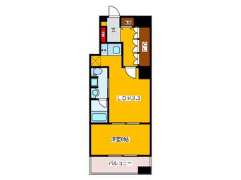 間取図 リーガル四ツ橋立売堀Ⅱ