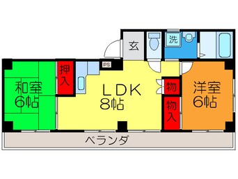 間取図 ニュ－ハイツアサヒ