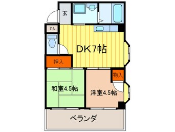 間取図 ニュ－ハイツアサヒ