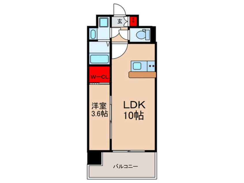 間取図 リヴェント玉造