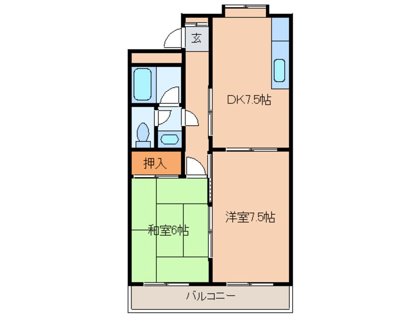 間取図 メゾンア－バンスコ－プ