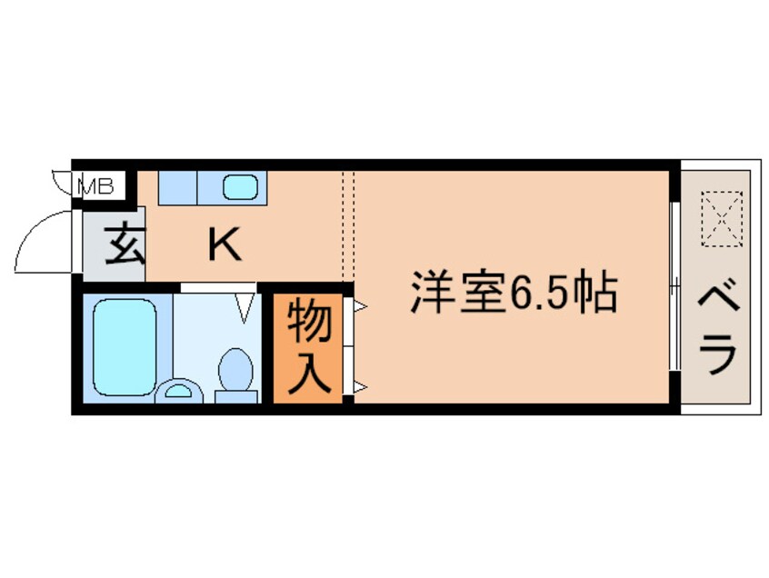 間取図 クレージュ桂