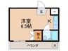 クレージュ桂 1Kの間取り