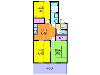 間取図 クレールコートＡ棟