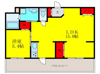 間取図 セントラルコ－ト・アイ