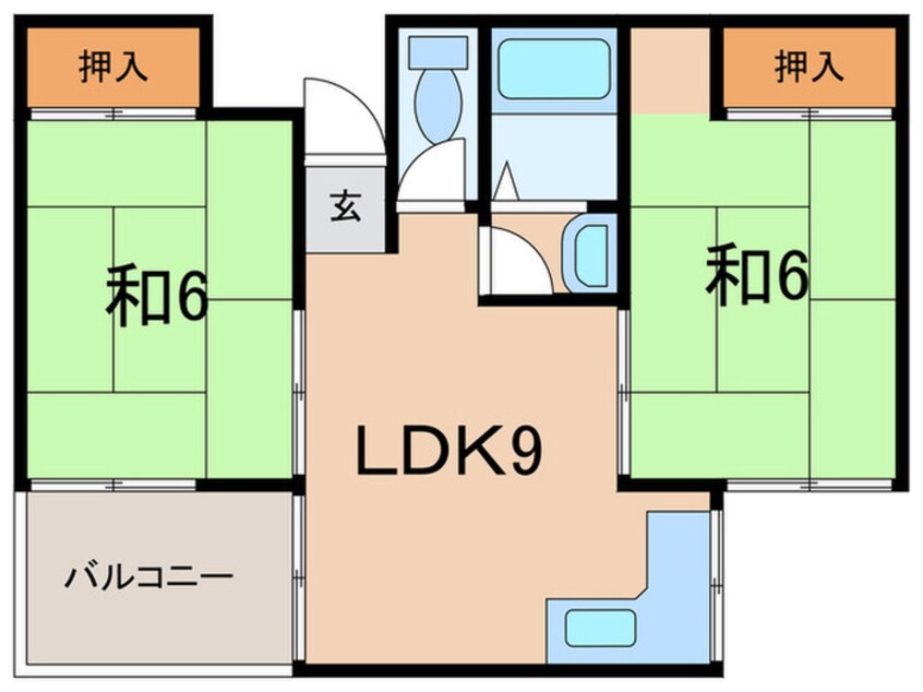 間取図 アカネマンション