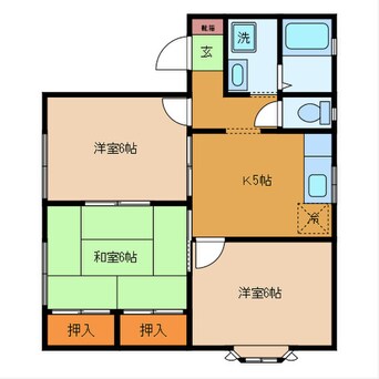 間取図 ﾙｼｪ-ﾙ藤原台