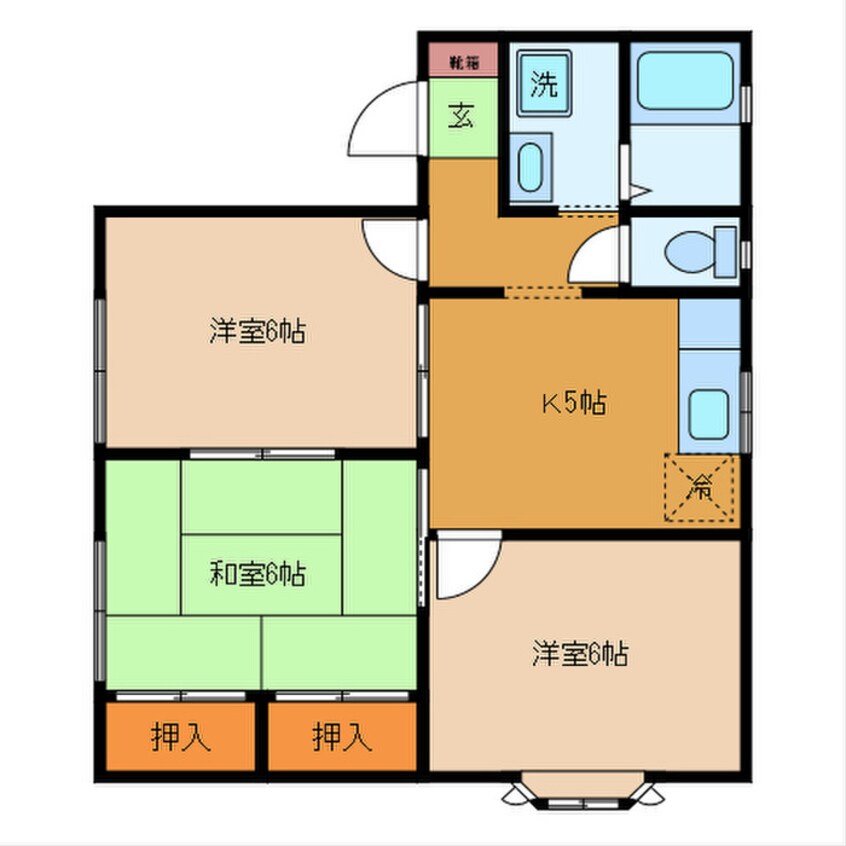 間取図 ﾙｼｪ-ﾙ藤原台