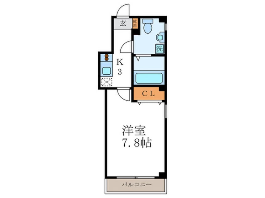 間取図 ﾘｭｳｴﾝ西福