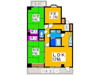 間取図 やかた南浜寺Ⅱ