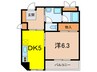 柳川ビル 1DKの間取り