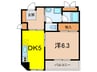 柳川ビル 1DKの間取り