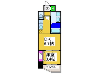 間取図 クローバー・グランデ今里