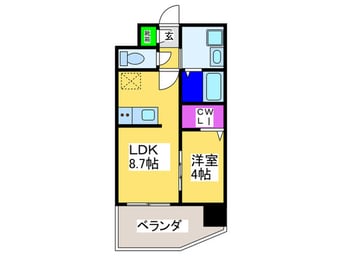間取図 クローバー・グランデ今里