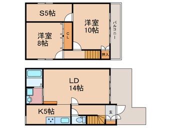 間取図 下瓦町貸家