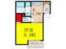 シナジーコート吹田片山町 1Kの間取り