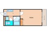 京琴館 1Kの間取り