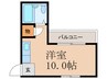リブマンション横土井Ⅲ 1Rの間取り