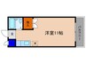 リブマンション横土井Ⅲ 1Rの間取り