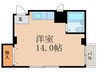 リブマンション横土井Ⅲ 1Rの間取り