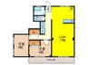 寿マンション 2LDKの間取り
