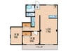 寿マンション 2LDKの間取り