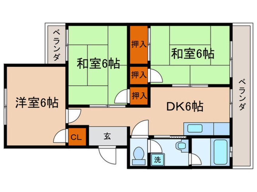 間取図 ハイネスやまざき