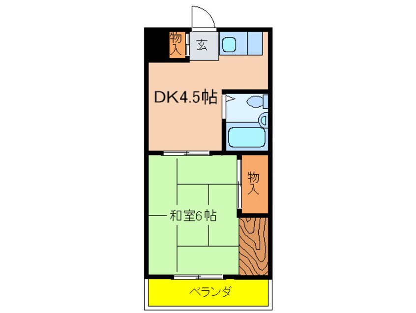 間取図 ビーバーハイツ駒川