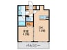 ＣＩＴＹ　ＳＰＩＲＥ十三東 1DKの間取り