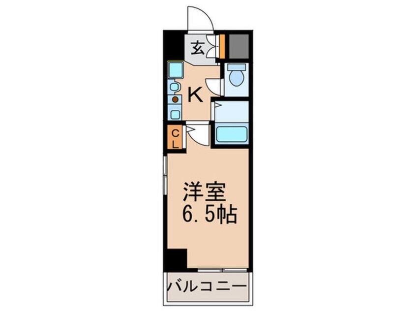 間取図 エスリード南森町駅前（201）