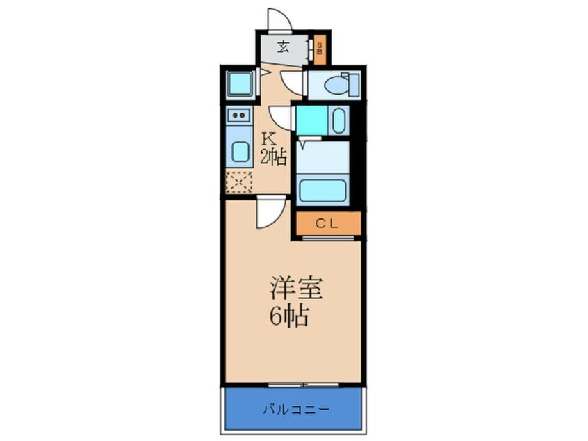 間取図 ｱﾄﾞﾊﾞﾝｽ西梅田ｼﾞｪｲｽ（703）