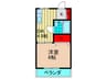 シャルマン淀江 1DKの間取り