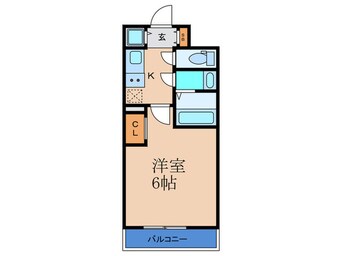 間取図 仮)ｱﾄﾞﾊﾞﾝｽ西梅田ｼﾞｪｲｽ（704）