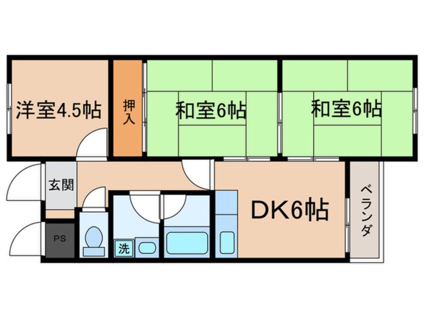 間取図 コーポセシリア