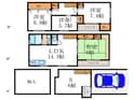 壺屋町貸家の間取図