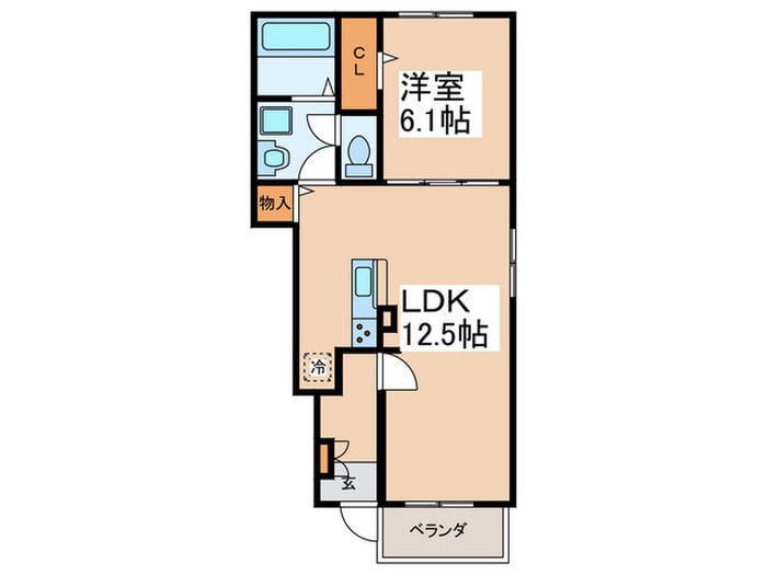 間取り図 仮)ヒカルサ富田林桜井町
