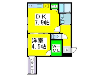 間取図 フジパレス沢ノ町Ⅲ番館