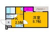 フジパレス堺長曽根町 1Kの間取り